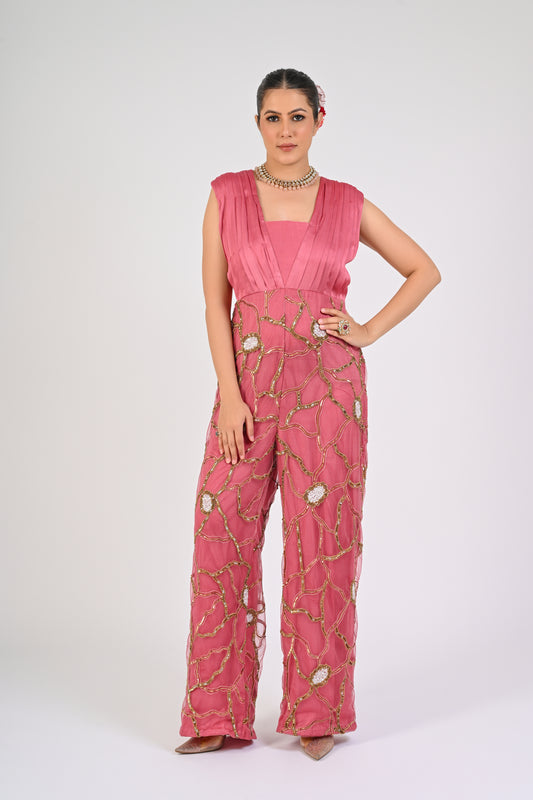 Dry Rose Embellished Jumpsuit