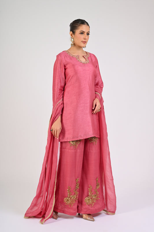 Dry Rose Sharara Set